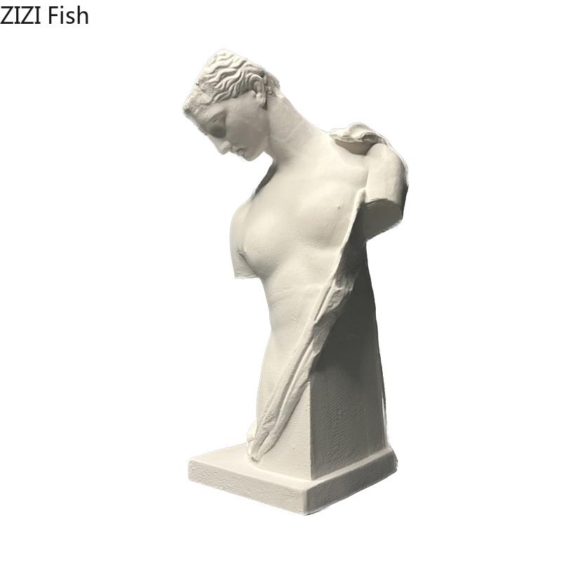 Ancient Greek Girl Plaster Statue Desk Decoration Ornaments Characters Sculpture Sketching Practice Coloring Teaching Tool