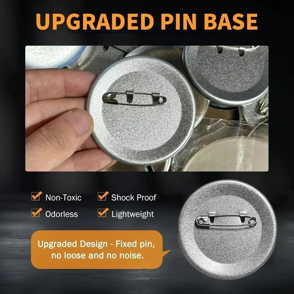 DIY Badge Sheets Button Blanks For Craft Fairs Customizable Badge Making Tools Button Maker Supplies Consistent Thickness