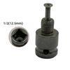 1pc 1/2Inch 13MM Electric Drive Wrench Adapter Socket Converter With Reverse Thread 1/2 Square Drive 13mm Chuck Conversion