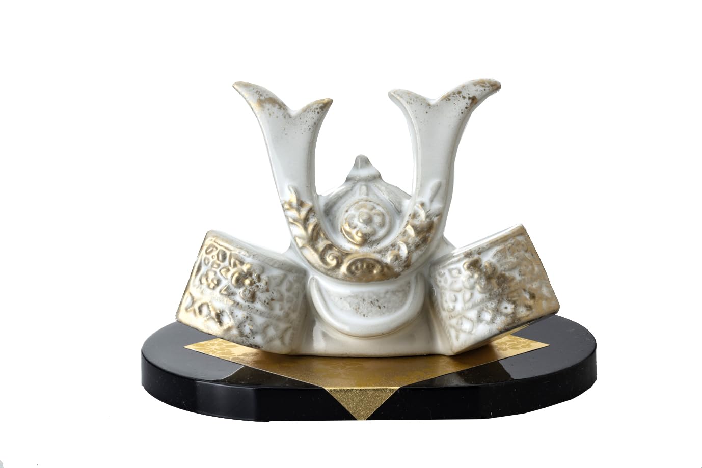 

Craftsman House May Doll, Boys Day, Compact Mini Palm-Sized Ceramic Lucky Charm [YUUHAKU Kiln-Change Helmet (Yuuhaku)]