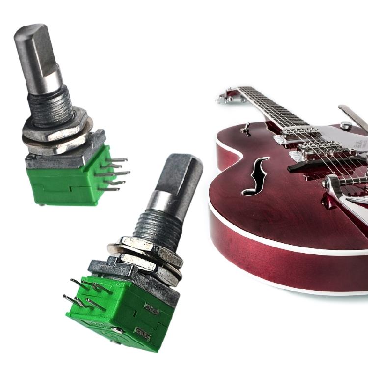Elektrische Gitarre Gestapeltes Potentiometer Doppelkanal-Balance-Regler Ergonomischer Drehknopf Langlebige Leistung