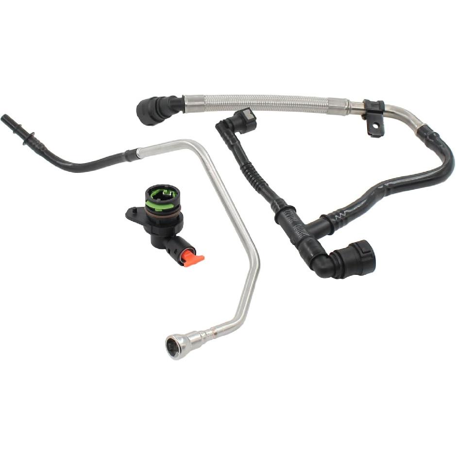 Crankcase Ventilation Vent PCV Tube Hose and Valve for Cadillac 2.0 ATS 2013-16, CTS 2014-16, CT6 Chevrolet 2.0 Camaro 2016, Malibu 2013-15, Buick