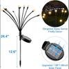 Garden Lights-New Upgraded Solar Powered Firefly Lights Outdoor Waterproof Vibran Garden Lights for Decorationi