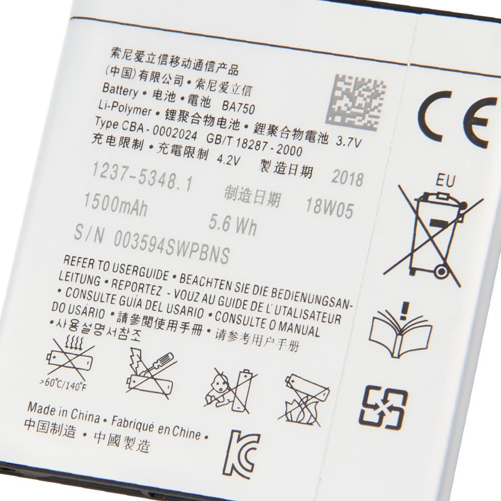 Neue Ersatzbatterie BA750 für SONY Xperia Arc S LT15i X12 LT18i X12 1460mAh