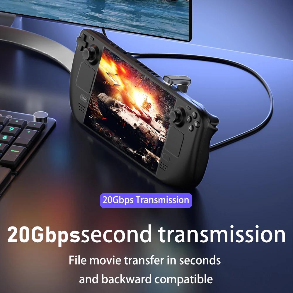 Type C/USB Female To Type C Male Adapter 140W 20Gbps Charger Connector USB3.1 10Gbps 4K 60Hz for Mobile Phone Keyboard Mouse