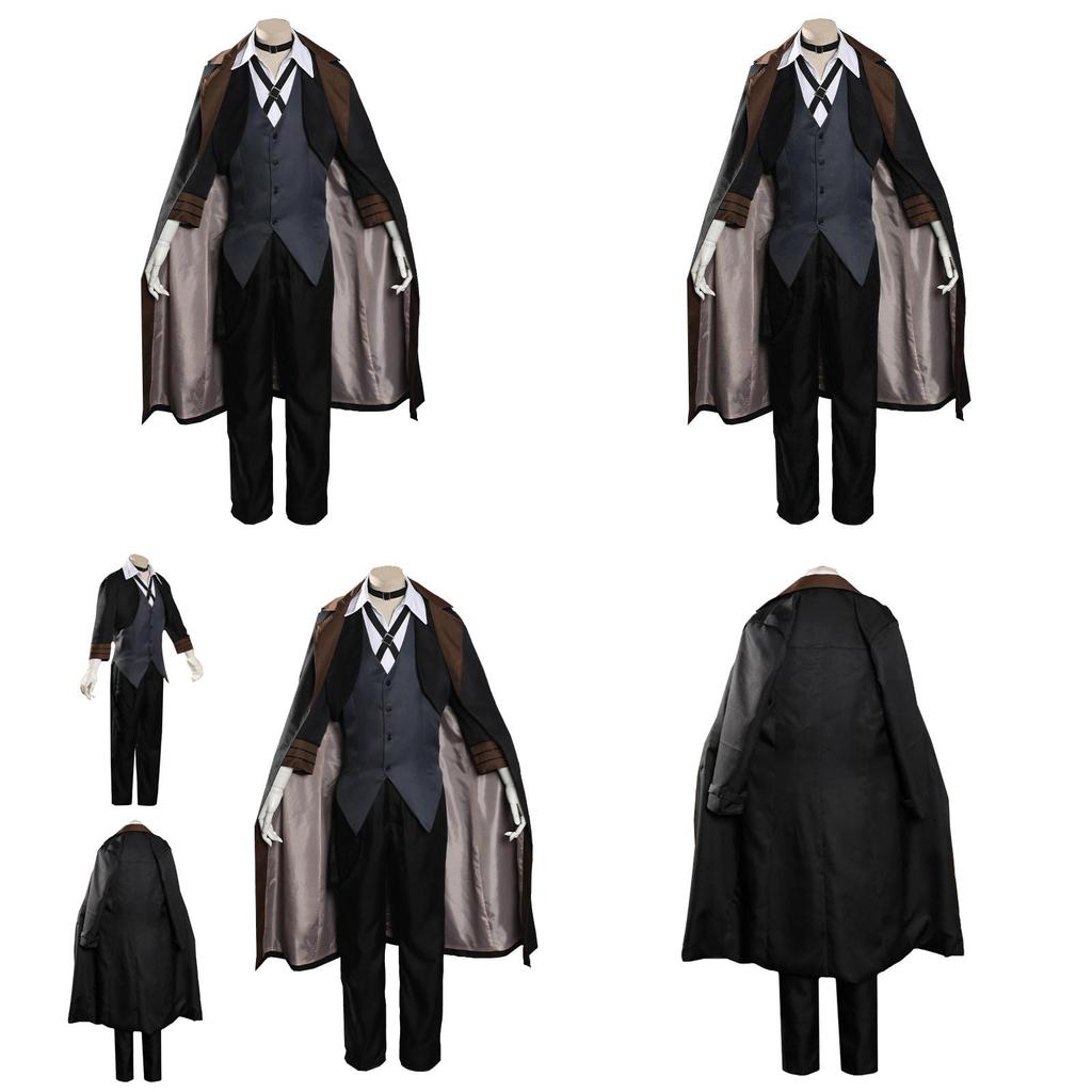 Bungo Stray Dogs Nakahara Chuuya Cosplay Kostyme Stilig Middelalder Detektivantrekk