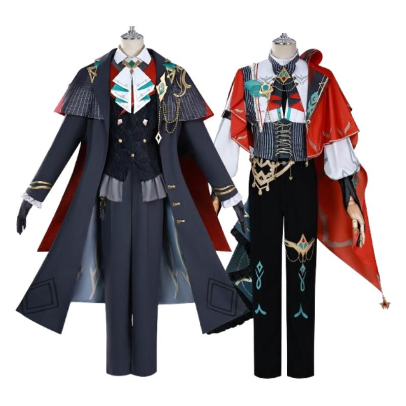 Genshin Impact Alhaitham Kaveh Cosplay Costume With Accessories For Game Role Play