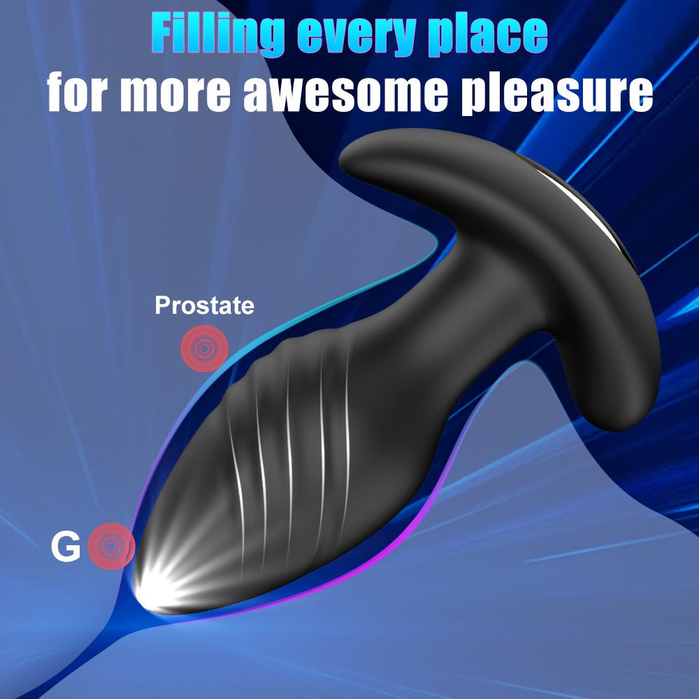 Vibrating Butt Plug Anal Toy Male Prostate Massager 9 Vibration Rotation App Controlled Anal Plug Adult Sex Toys for Men Women