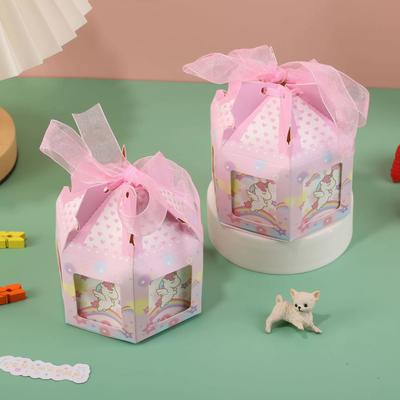 30PCS Creative New Octagonal Box Carousel Candy Box Wedding Candy Box Wedding Souvenir