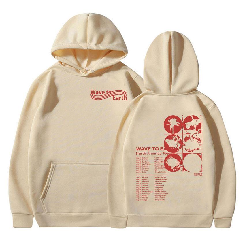 Korean Band Wave To Earth 2024 Tour Hoodie Men Women Streetwear Retro Fashion Pullover Sweatshirt Hip Hop Loose Oversized Hooded