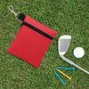 Lightweight Golf Ball Bag Golf Tees Storage Pouch with Carabiner Waist Bag Small Sports Accessory Bag for Men and Women