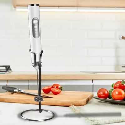 Portable Electric Whisk Mixer Rechargeable Stainless Steel Mini Coffee Maker for Household Kitchen Use