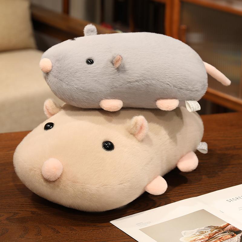 Creative Cute Mouse Throw Pillow Plush Toy Mouse Doll Home Pillow Cushion Girl Soothing Doll