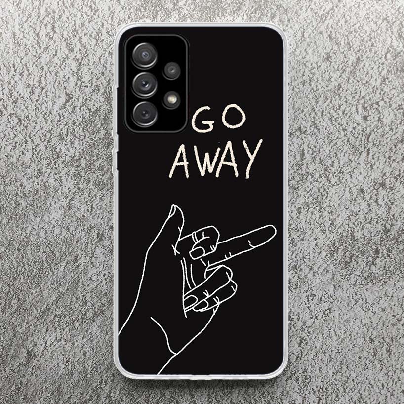Middle Finger Print Soft Case for Samsung Galaxy A52 A51 A50 A42 A32 A22 A12 Phone Shell A41 A31 A21S 71 A30S A20S A10S A40