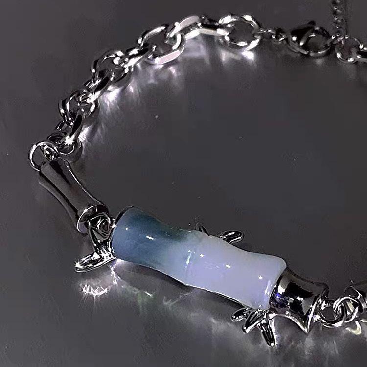 

Новый браслет в китайском стиле с бамбуковыми звеньями: Унисекс Легкая Роскошь Харадзюку Браслет 2023