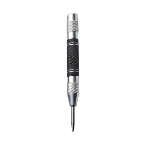 YINKE Automatic Center Punch Tool, Hand Tool with Spring Cap and Adjustable Impact, Suitable for Metal, Glass, and Wood, Marking, Drilling, and Markin