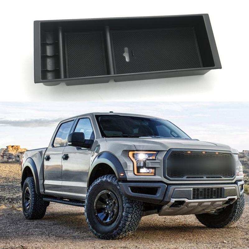 Pudełko Organizer na Konsolę Środkową Tacka Do Forda Do Akcesoriów F150 21-22 Schowek w Podłokietniku Pojemnik Akcesoria Samochodowe