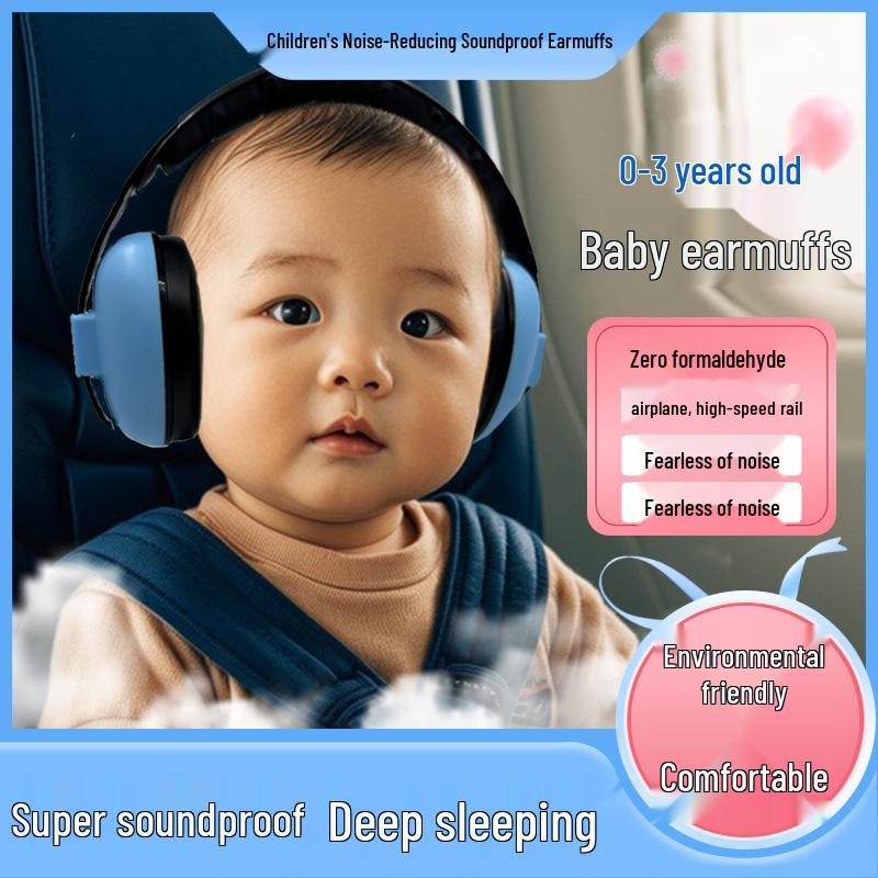 Adjustable Over-Ear Noise Reduction Earmuffs for Kids (0-3 Years)