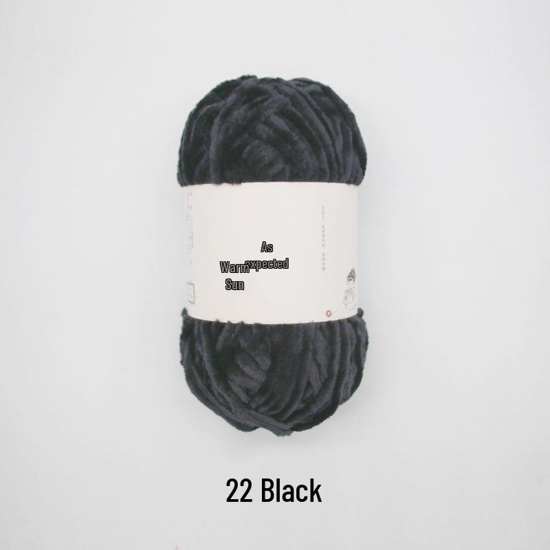 Ruyi Bird Chenille Yarn: Warm Sun Gold Velvet Ice Yarn for DIY Crochet Dolls & Blankets