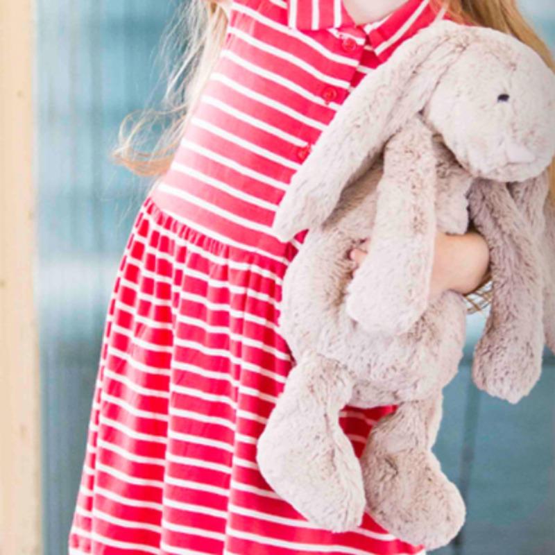 JELLYCAT Bonnie Rabbit Series Shy Flower Ears Companion and Soothing Ocean Blue Doll Plush Doll 18/31cm Height