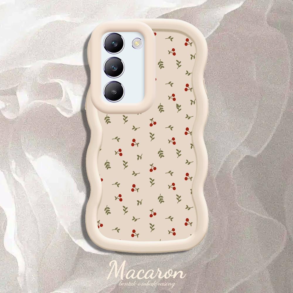 

Окрашенный узор Big Wave Edge Мягкий силиконовый материал Macaron чехол для телефона противоударный защитный резиновый чехол для OnePlus Vivo Motorola Moto Vivo Y28 4G белый