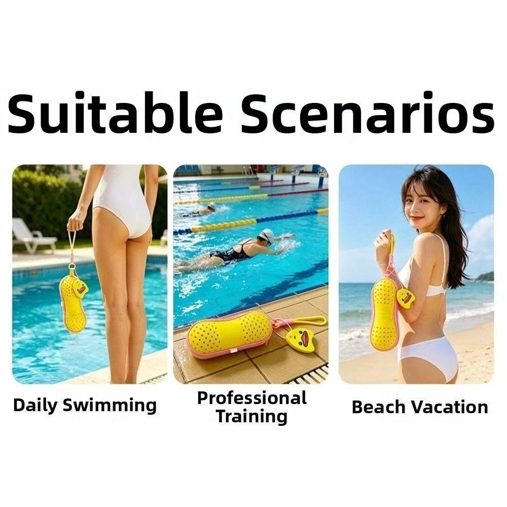 Ventilated Hole Swim Glasses Box EVA Hard Shell EVA Carry Case Swimming Training