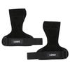 Oem Custom Logo Leather Hand Grip Pads Weightlifting Strap Fitness Strength With Wrist Support Glove