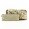 BOTTEGAVENETA Padded Tech Cassette Shoulder Bag Maxi Intrecciato Khaki Nylon Unisex Used