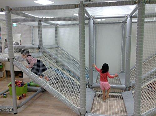 Sac taske Kindersicherheitsnetz mit 100 Kabelbindern zum Schutz vor Stürzen und Tieren (1m x 5m)