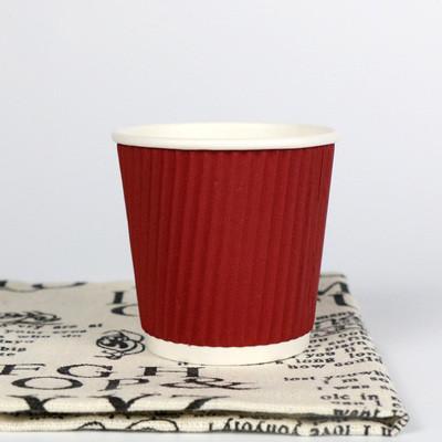 100pcs/pack 4oz Paper Cup Disposable Kraft Coffee Cup Hot Drinking Party Supplies