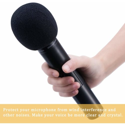 ZOYUBS Microphone Sponge Windproof Cover, High-Density Microphone Sponge, Thick Sponge Microphone Windscreen, Nick Filter Sponge Cover, Sponge Cotton