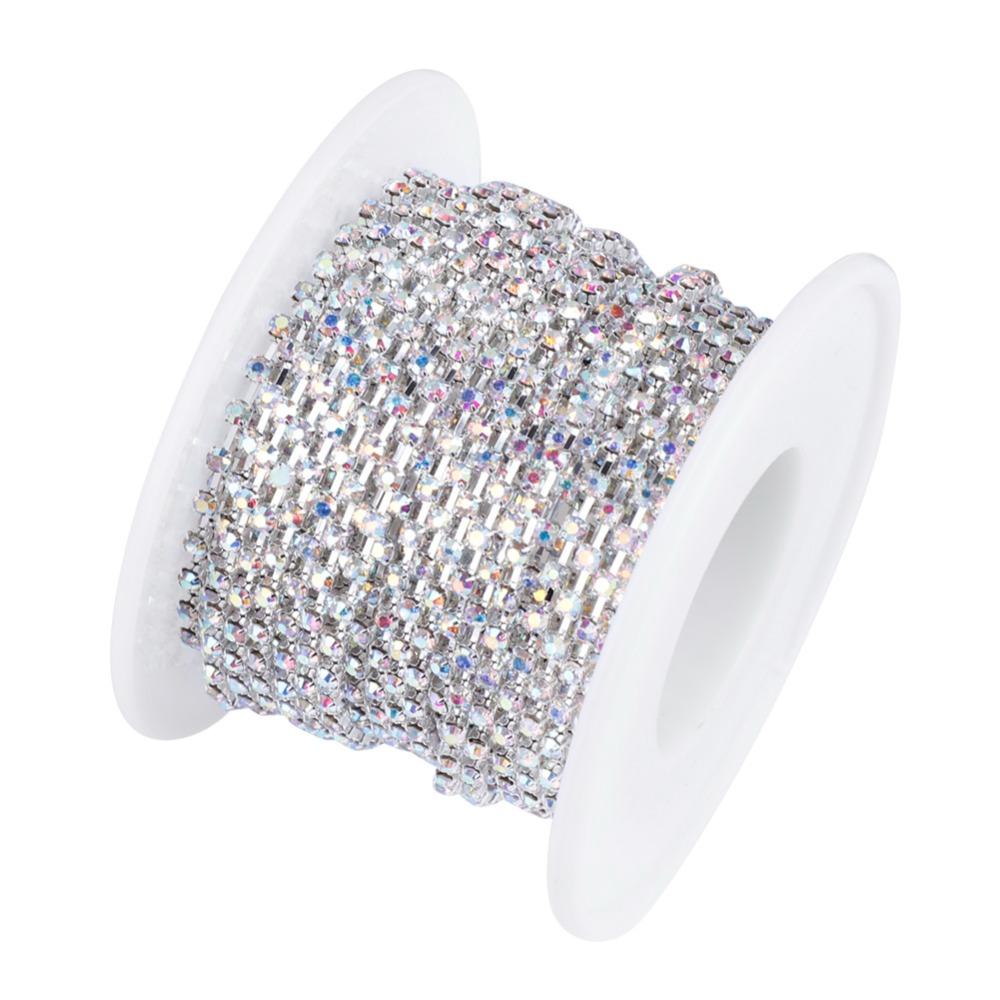 1PCS Close Trim Rhinestone Cup Chain 10 Yards Length Diamond Claw Chain  DIY Crafts