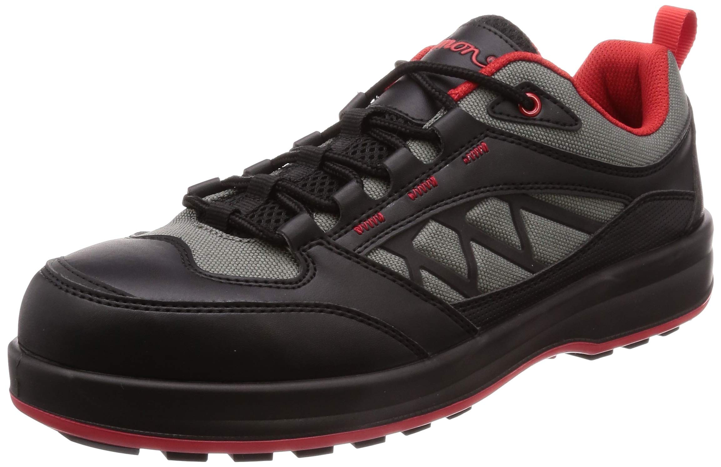 

Safety Short JSAA Slip Oil Mesh Safety 3E [Simon] Shoes, Shoes, Standard, Resistant, Resistant, Sneakers, SL12, Gray, 24.0 cm,