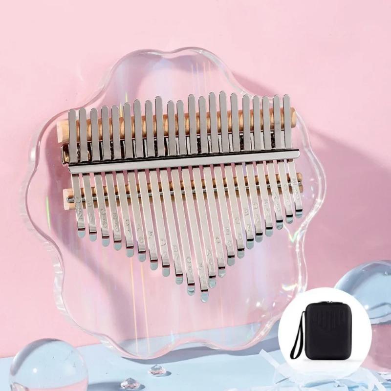 

17/21 клавиша калимба прозрачная сакура стиль калимба для начинающих обучение пальцевое пианино музыкальные инструменты подарок