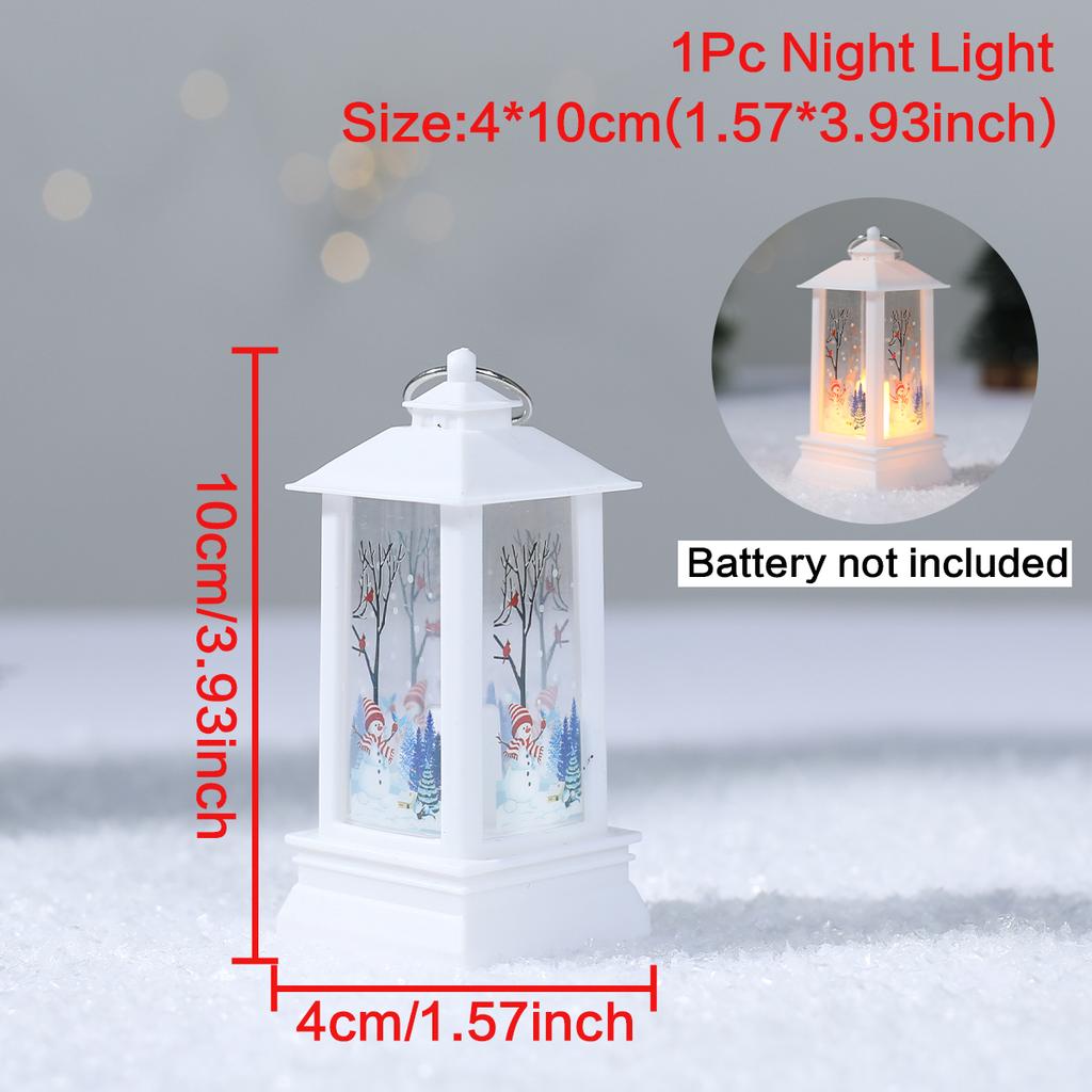 Christmas Lantern Light Ornament Merry Christmas Decorations for Home 2025 Navidad Christmas Tree Decor Xmas Gift New Year 2025