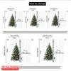 2pcs 2D Flat Printing Merry Christmas Popular Window Curtains Merry Christmas Tree Design_a Fabric Without Electricity Party