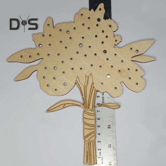 Wooden Flower Collection Board Flower Collector Nature Play Children's Adventure Board for Kids Outdoor Floral Picking Arranging Nature Walks Sorting