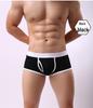 Longjiang Men's Mid-Rise Side-Opening Boxer Briefs - Solid Color, Breathable, U-Shaped