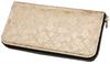Gold Nishijin Woven Wallet Cowhide Long Wallet Wallet Nishijin Woven Kyoto Long Wallet Round Zip Round Zipper Coin Purse Long Wallet Large Capacity