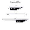 Auto Door Fender Side Blade Badge Car Body Anti Scratch Metal Sticker For Citroen C5 2000-2017 Accessories