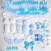 40Pcs/Set Pink Handmade Material Pack Pain Bag Bow Lace Accessories Set Colorful Material Pack Set