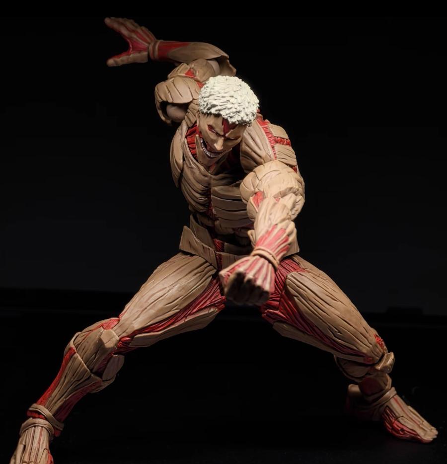 Attack on Titan Anime Τιτάνας Eren Yeager με Πανοπλία Αρθρωτές Αρθρώσεις Κινητό Μοντέλο Φιγούρας Παιχνίδια 15cm