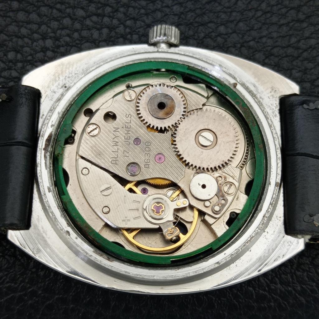 ALLWYN 6300A HAND-WINDING VINTAGE INDIA MENS ORIGINAL DIAL WATCH a706121-1