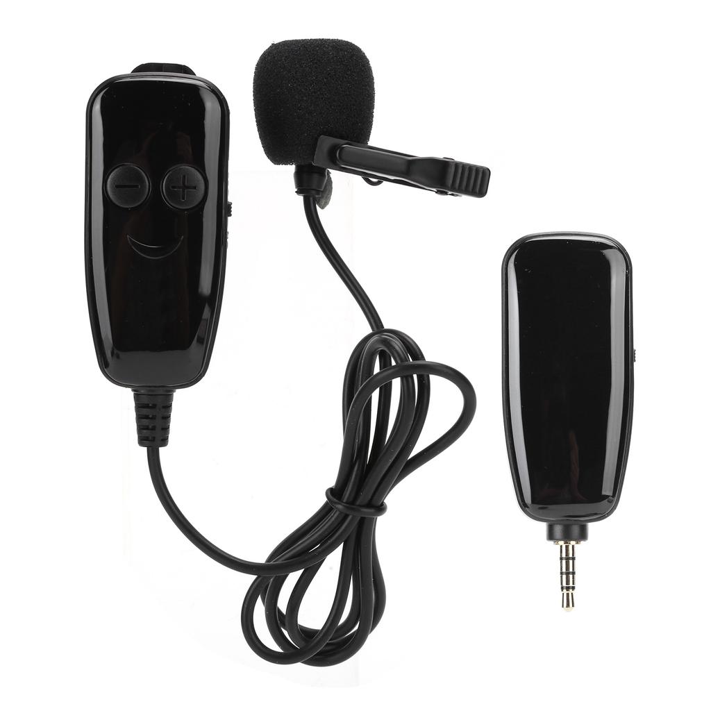 3.5mm UHF Microphone Clip Type Wireless Live Recording Vlog Interview Electric Accessory
