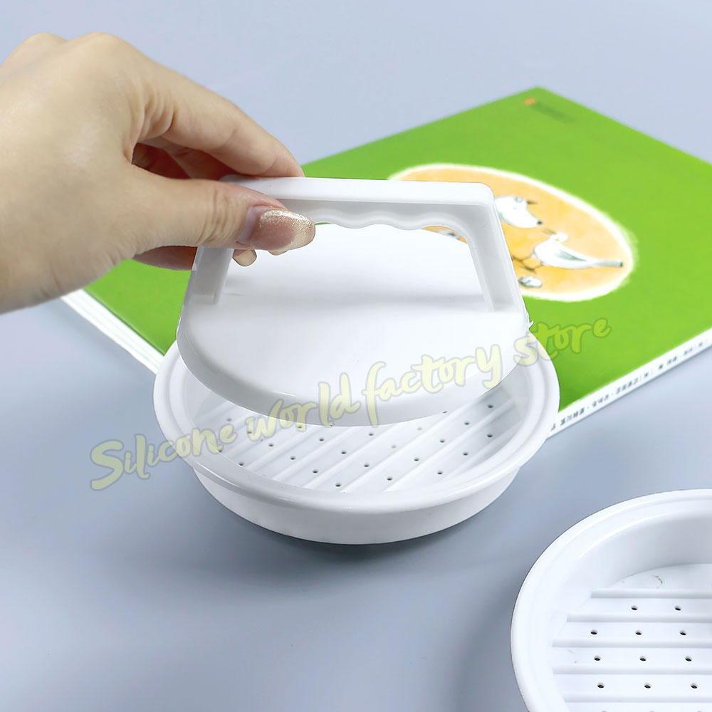 Silicone World DIY Burger Multi-function Meat Press Patty Makers Plastic Hamburger Meatloaf Mold Kitchen Tools Pressing Tool