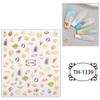 New Year Nail Art Stickers Bronzing Year of the Dragon Chinese Style Mahjong Cartoon Nail Stickers Decoration