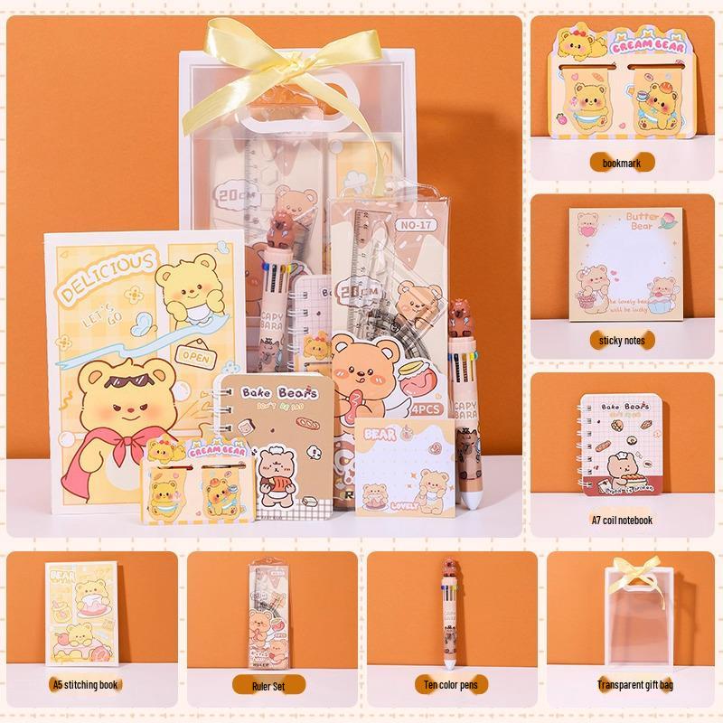 Papelaria Urso de Manteiga Presentes para Crianças: Lembrancinhas de Aniversário, Recompensas para Alunos e Presentes de Formatura