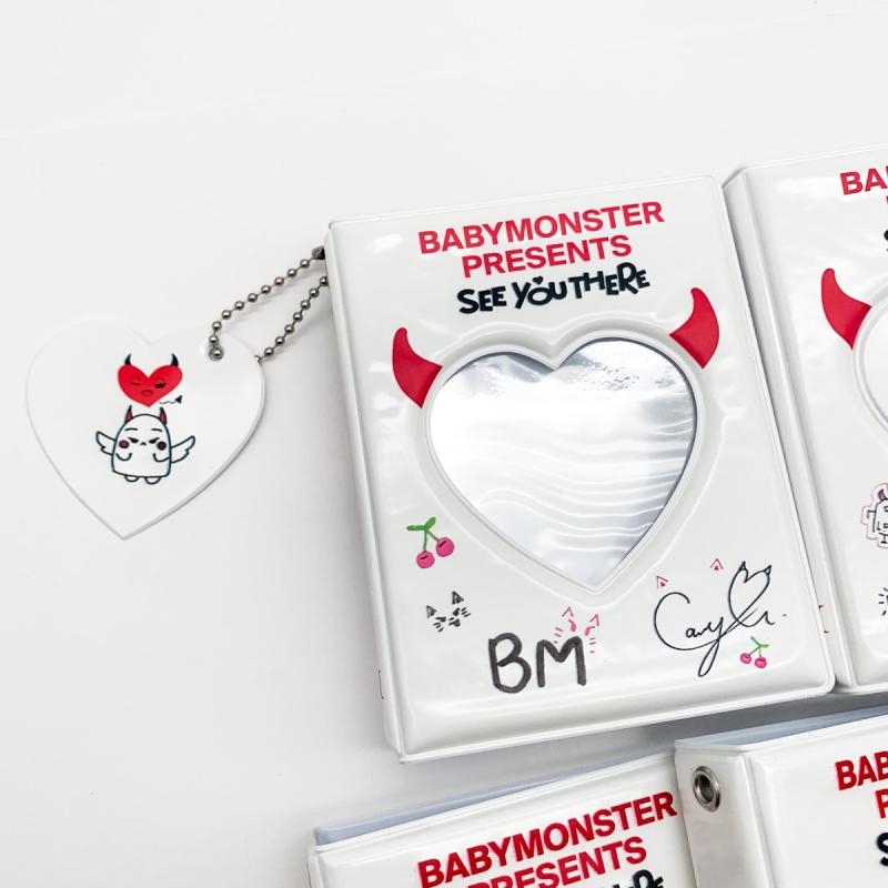 Kpop Idol Babymonster Segregator na zdjęcia Album na zdjęcia Idol Fan Holder na fotokarty Mini album Przechowywanie zdjęć Idola Książka do kolekcjonowania Prezent