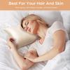 Silk Pillowcase for Hair and Skin, 2 Pack 100% Mulberry Silk Pillowcase 25 Momme, 600 Thread Count, Both Side Pure Silk Pillow Cover with Hidden