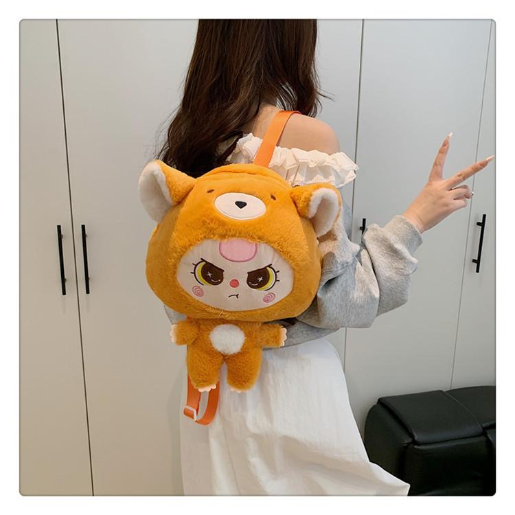 Babythree Elefant Søt Rev Panda Kanin Dyrekostyme Tegneserie Plysj Ryggsekk